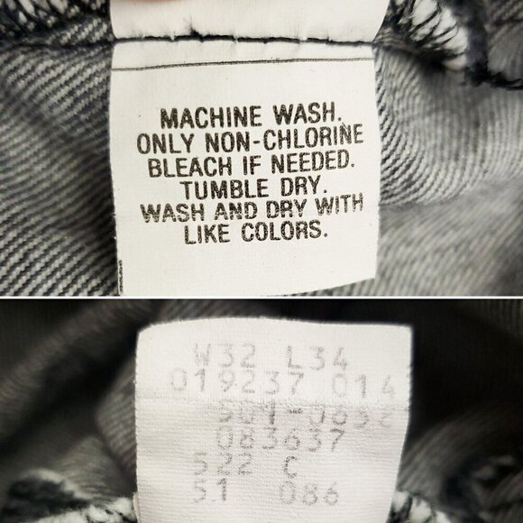 Levi's 501 XX Button Fly Vintage Jeans USA 80s Black 0658 "32x34" Actual 30x32 - Picture 7 of 12